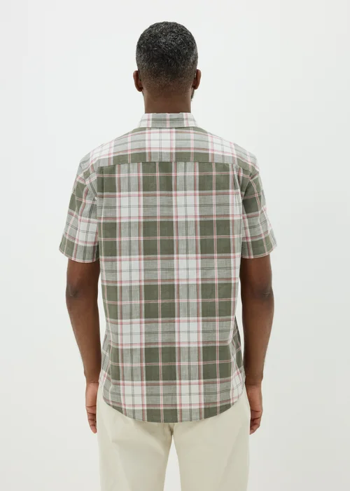 Lincoln Green Check Short Sleeve Shirt - S Image 2