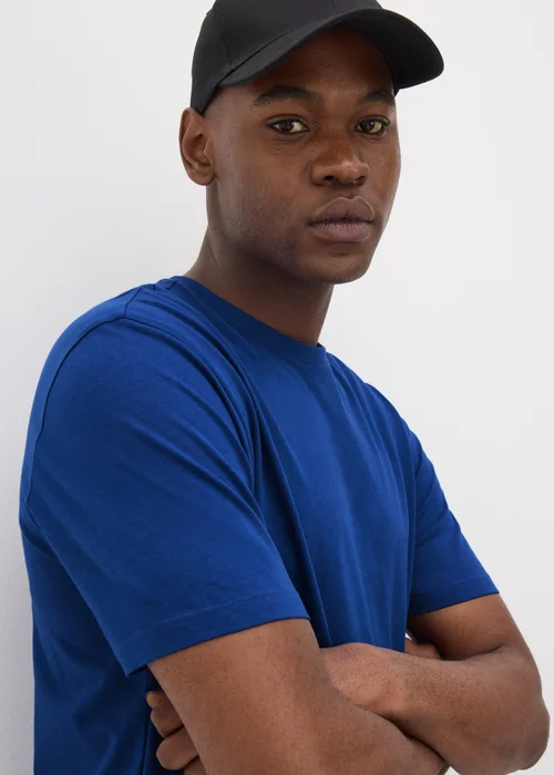 Cobalt Blue Essential Crew Neck T-Shirt - XS Image 1