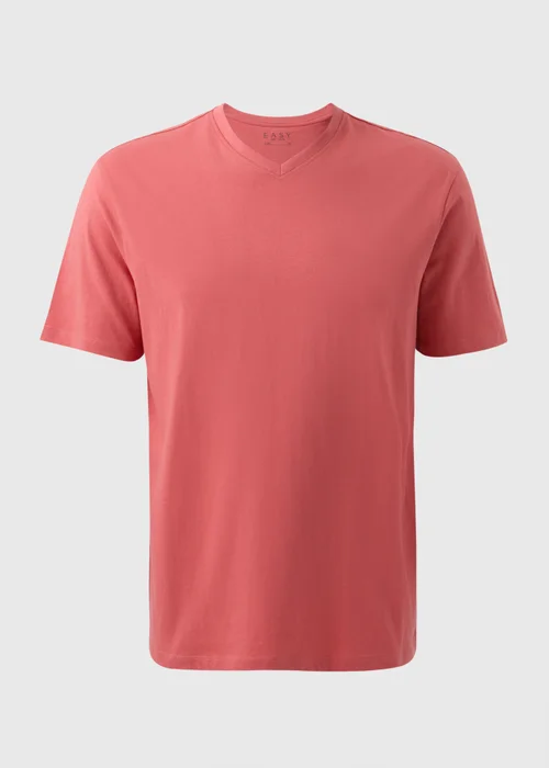 Coral Essential V-Neck T-Shirt - S Image 2