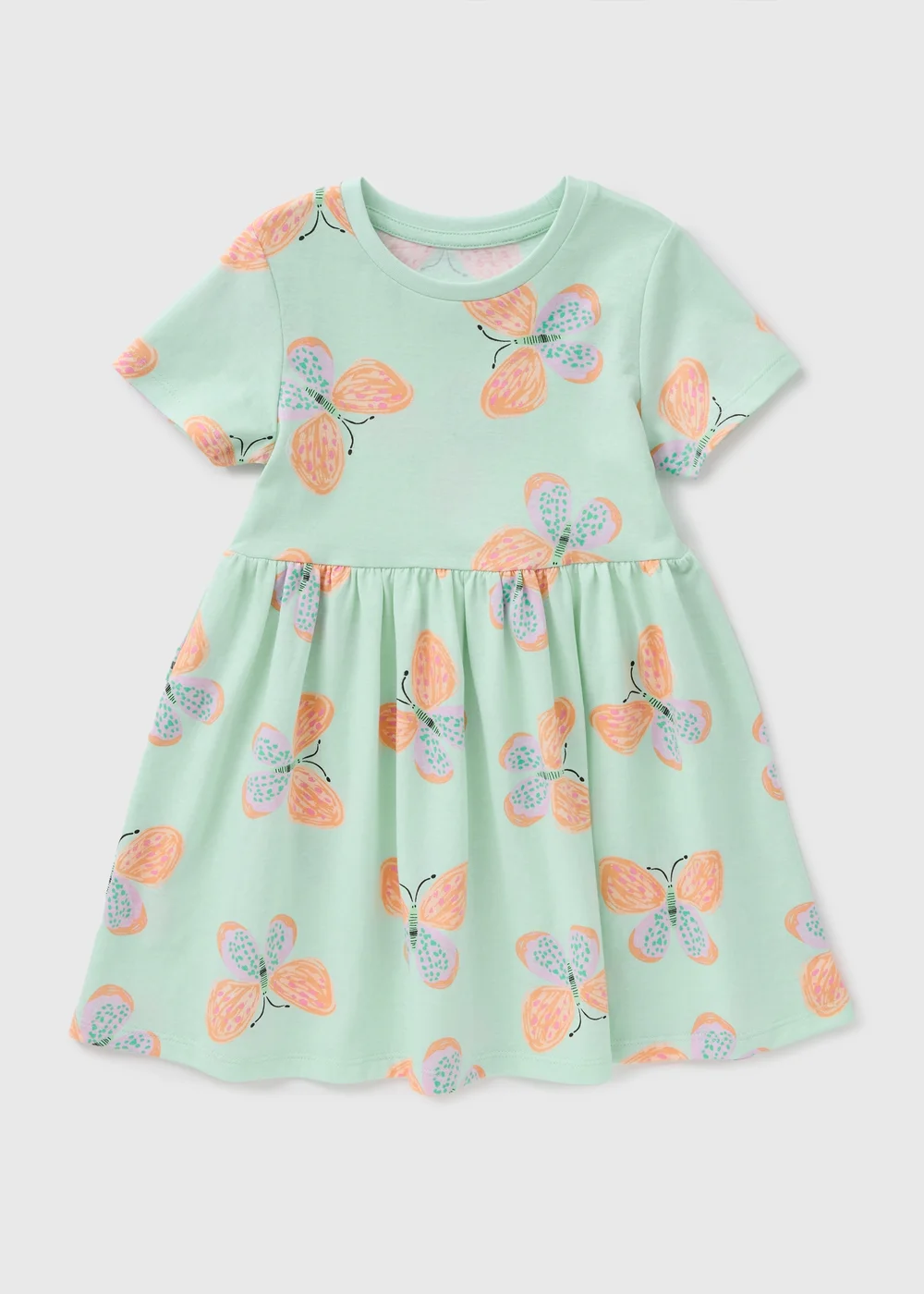 Girls Green Butterfly Dress (1-7yrs) - 2-3 Yrs Image 1