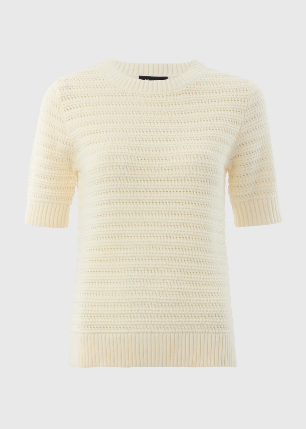 Et Vous Stone Pointelle Short Sleeve Jumper - 8 Image 4