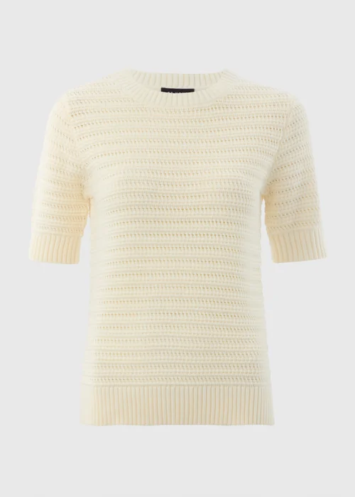 Et Vous Stone Pointelle Short Sleeve Jumper - 8 Image 4