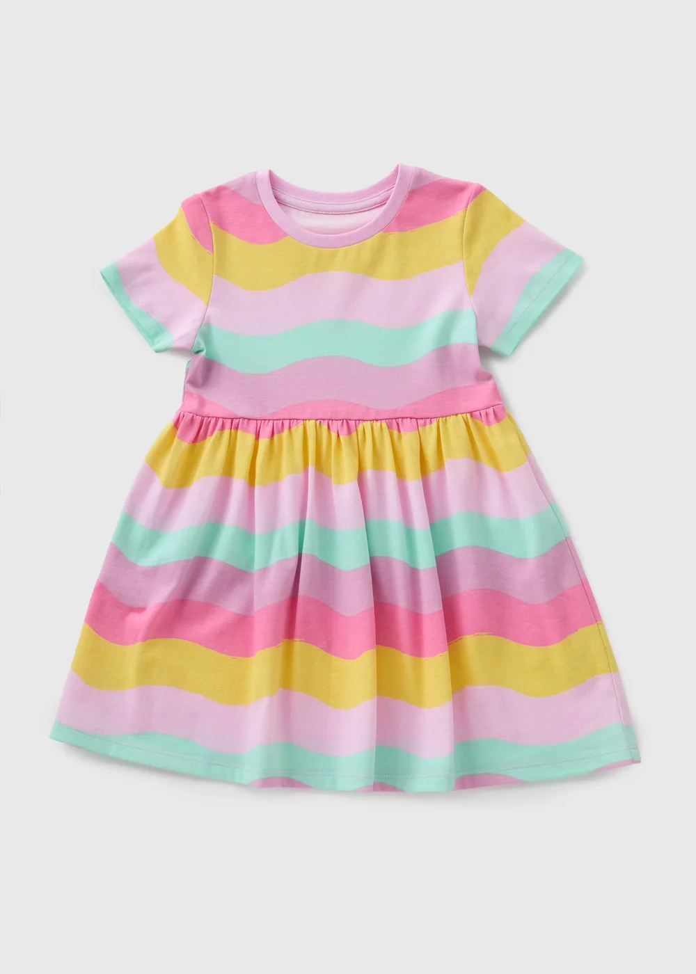 Girls Multicolour Stripe Dress (1-7yrs) - 1-1.5 Yrs Image 1