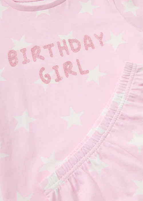 Girls Birthday Girl Pyjama Set (1-7yrs) - 1 half year to 2 Image 2