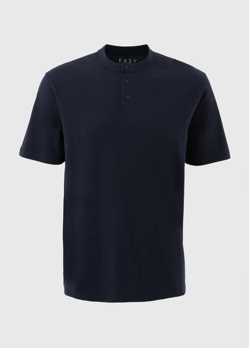 Navy Grandad T-Shirt - S Image 3