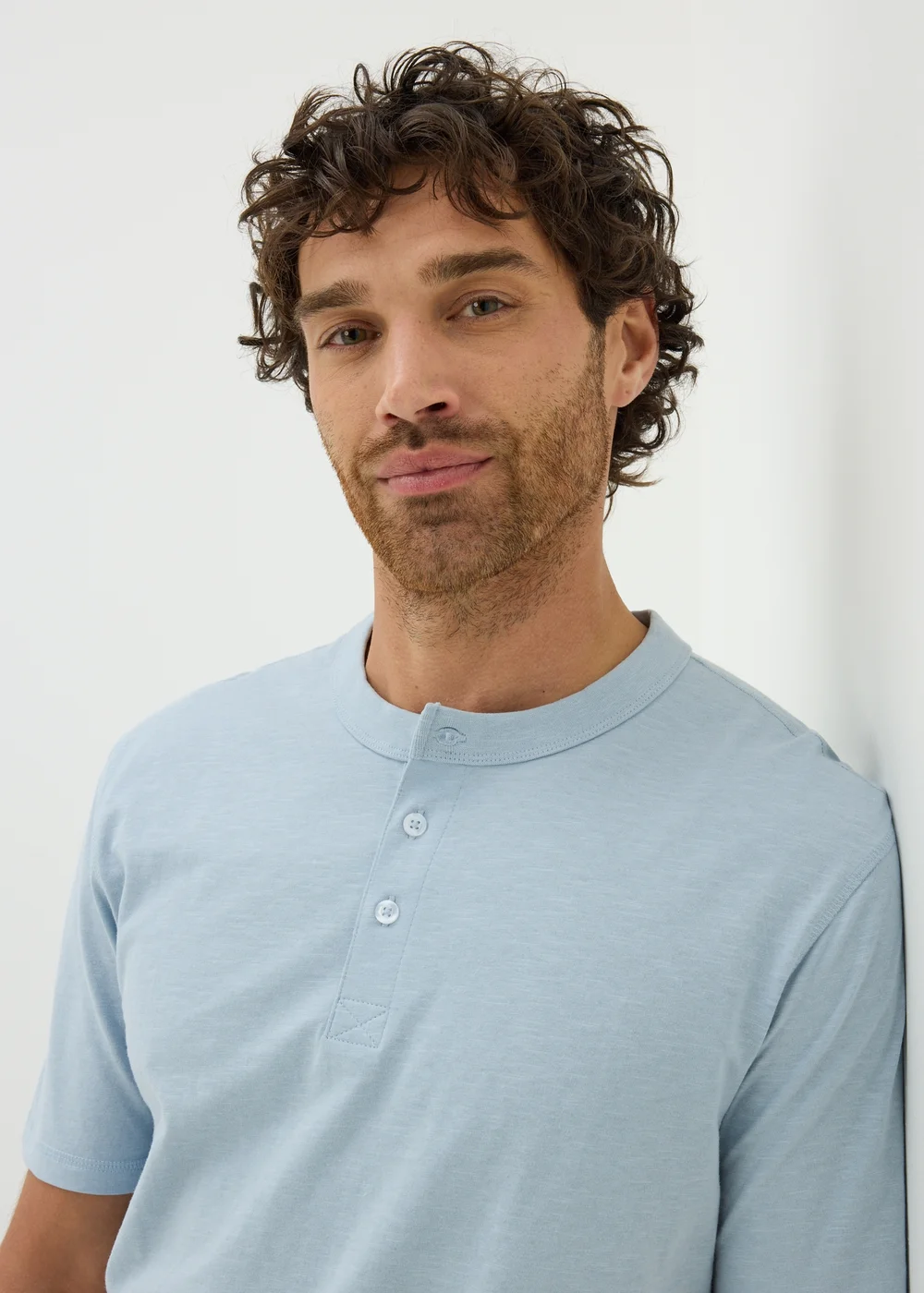 Blue Grandad T-Shirt - S Image 1