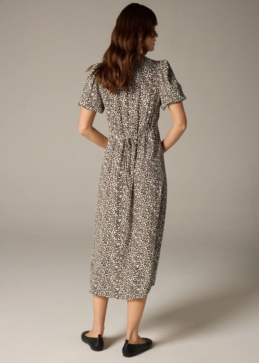 Et Vous Stone Animal Spot Midi Tea Dress - 8 Image 2