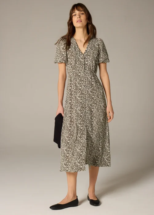 Et Vous Stone Animal Spot Midi Tea Dress - 8 Image 1