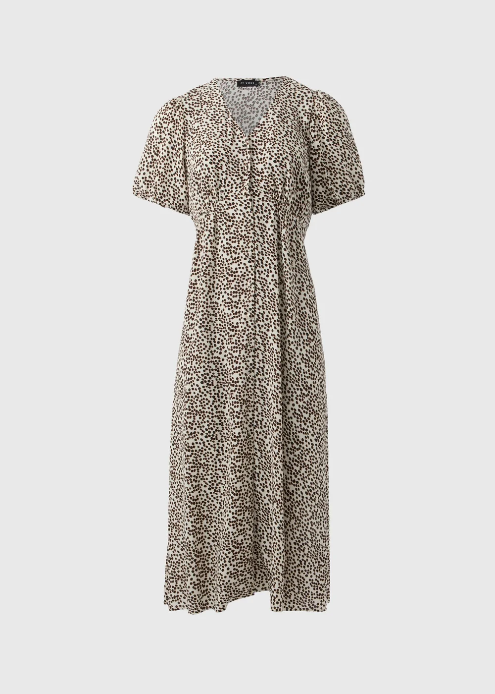 Et Vous Stone Animal Spot Midi Tea Dress - 8 Image 4