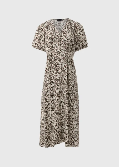 Et Vous Stone Animal Spot Midi Tea Dress - 8 Image 4