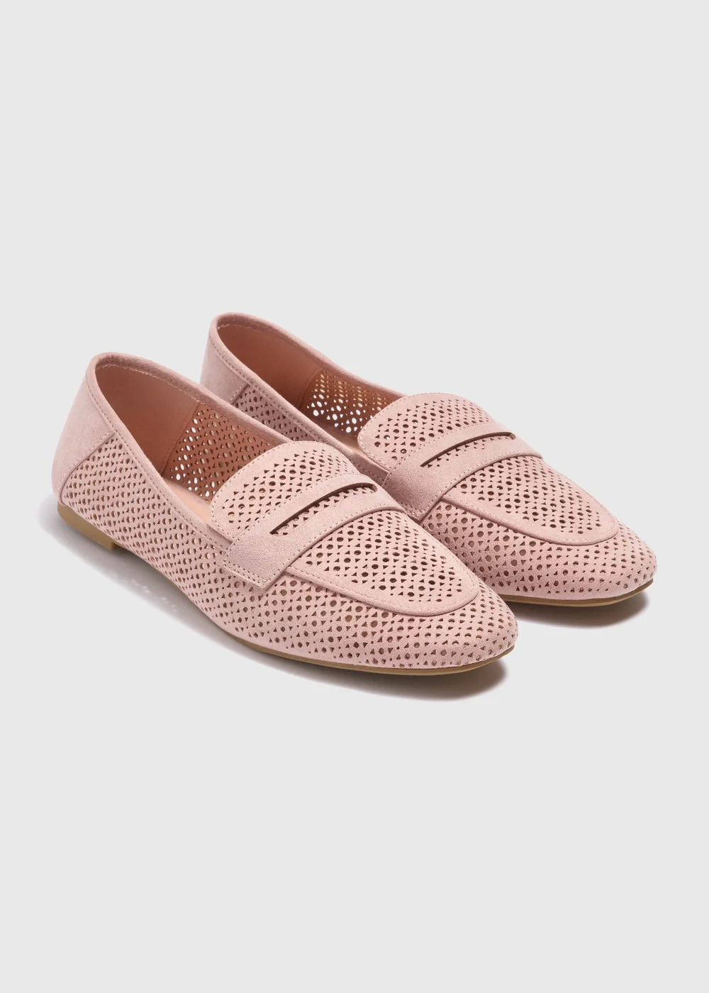 Nude Laser Cut Loafers - Size 3 Image 1