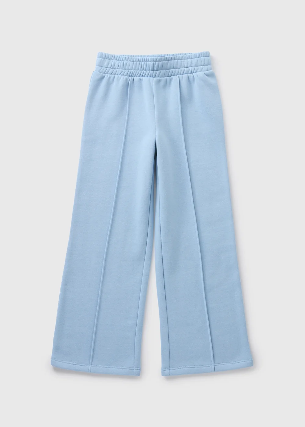 Girls Blue Wide Leg Jogging Bottoms (7-15yrs) - 8 Yrs Image 1