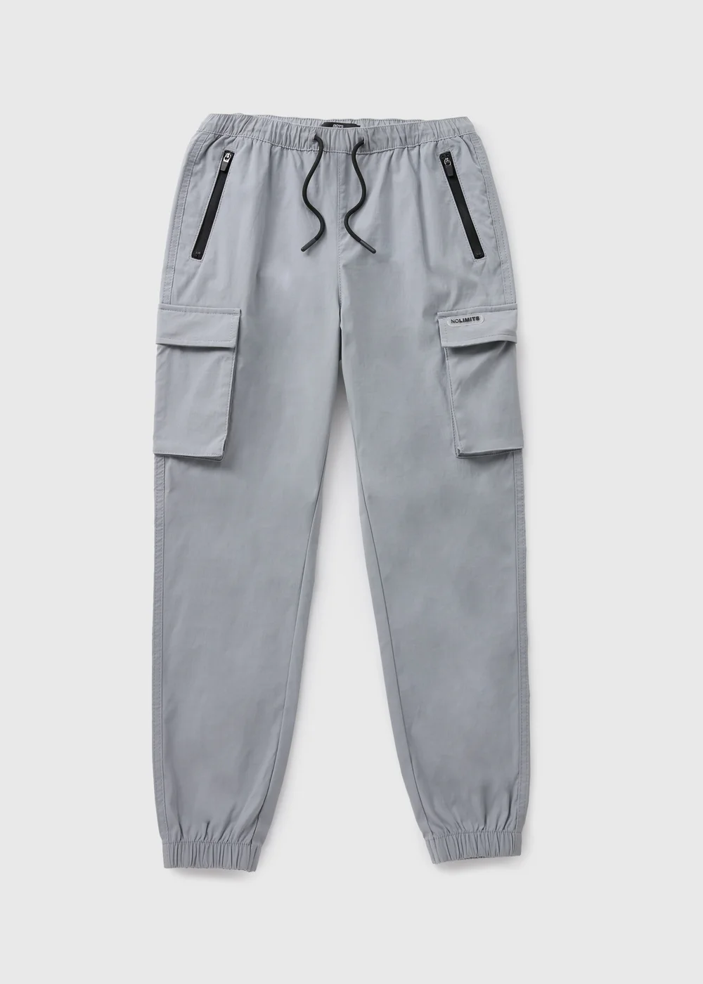Boys Grey Cargo Jogging Bottoms (7-15yrs) - 8 Yrs Image 1