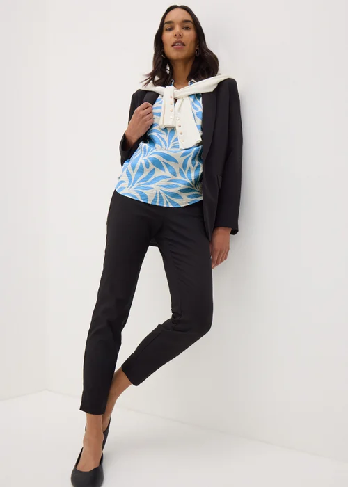 Blue Et Vous Palm Popover Blouse - 8 Image 4