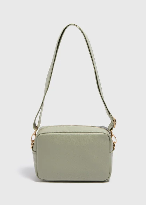 Green Faux Leather Camera Bag - One Size Image 3