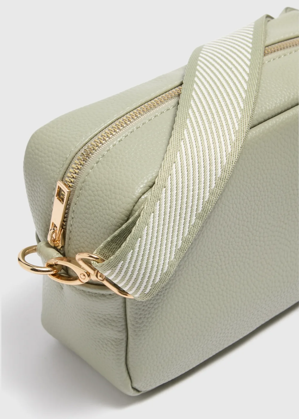 Green Faux Leather Camera Bag - One Size Image 4