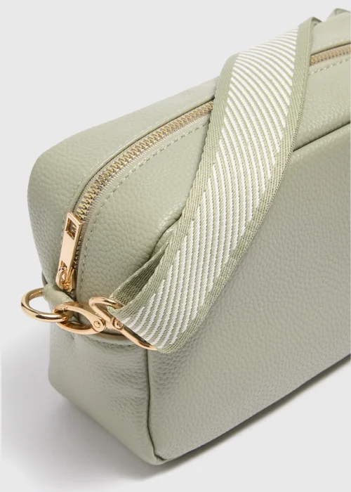 Green Faux Leather Camera Bag - One Size Image 4