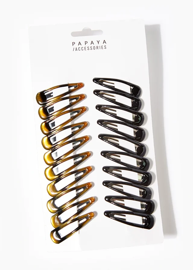 Multipack Multicolour Core Hair Clips
