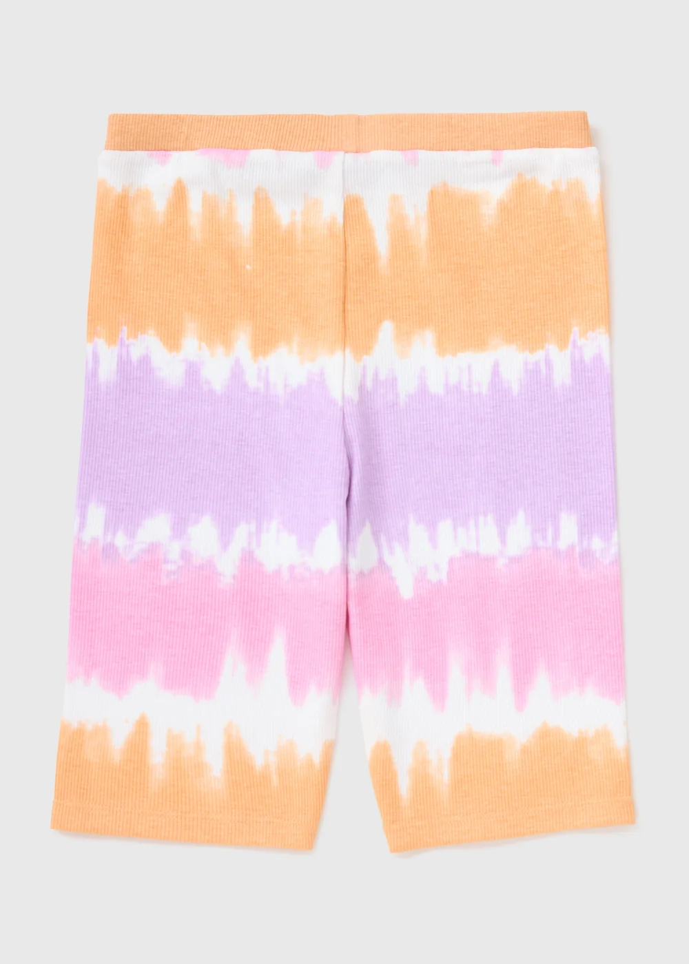 Multicolour Tie Dye Ribbed Seamless Shorts (7-15yrs) - 8 Yrs Image 1