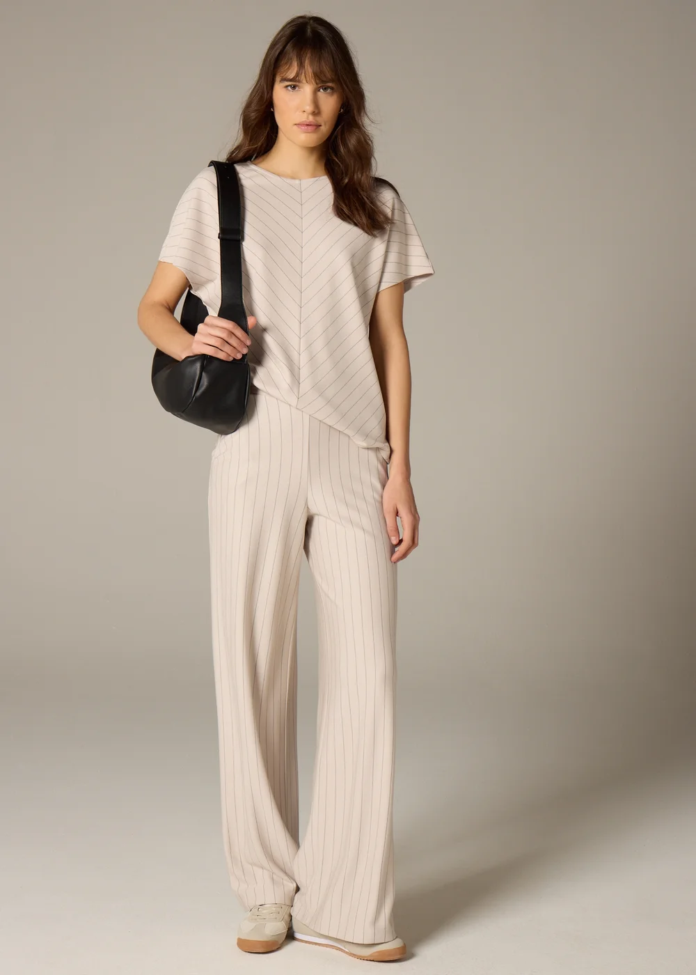 Et Vous Stone Pinstripe Top - 8 Image 1
