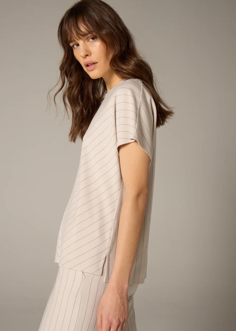 Et Vous Stone Pinstripe Top - 8 Image 2