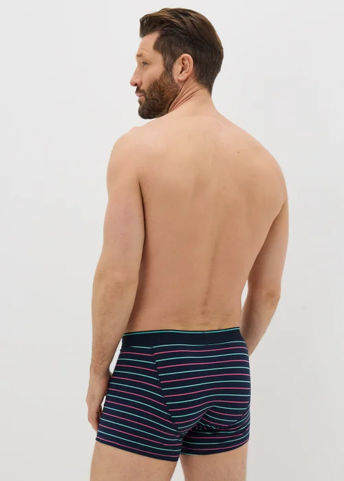5 Pack Multicolour Patterned Keyhole Boxers - XS Image 3