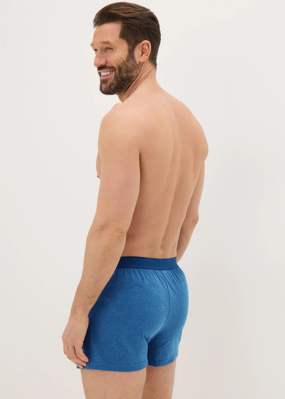 5 Pack Blue Loose Fit Boxers - S Image 3