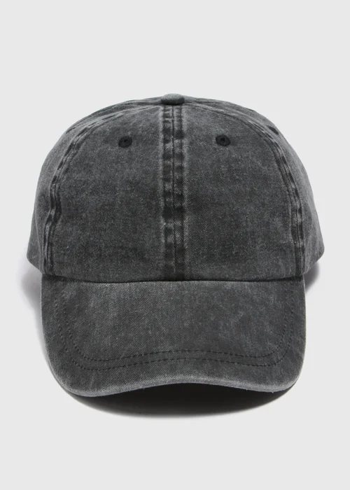 Charcoal Denim Cap - One Size Image 1