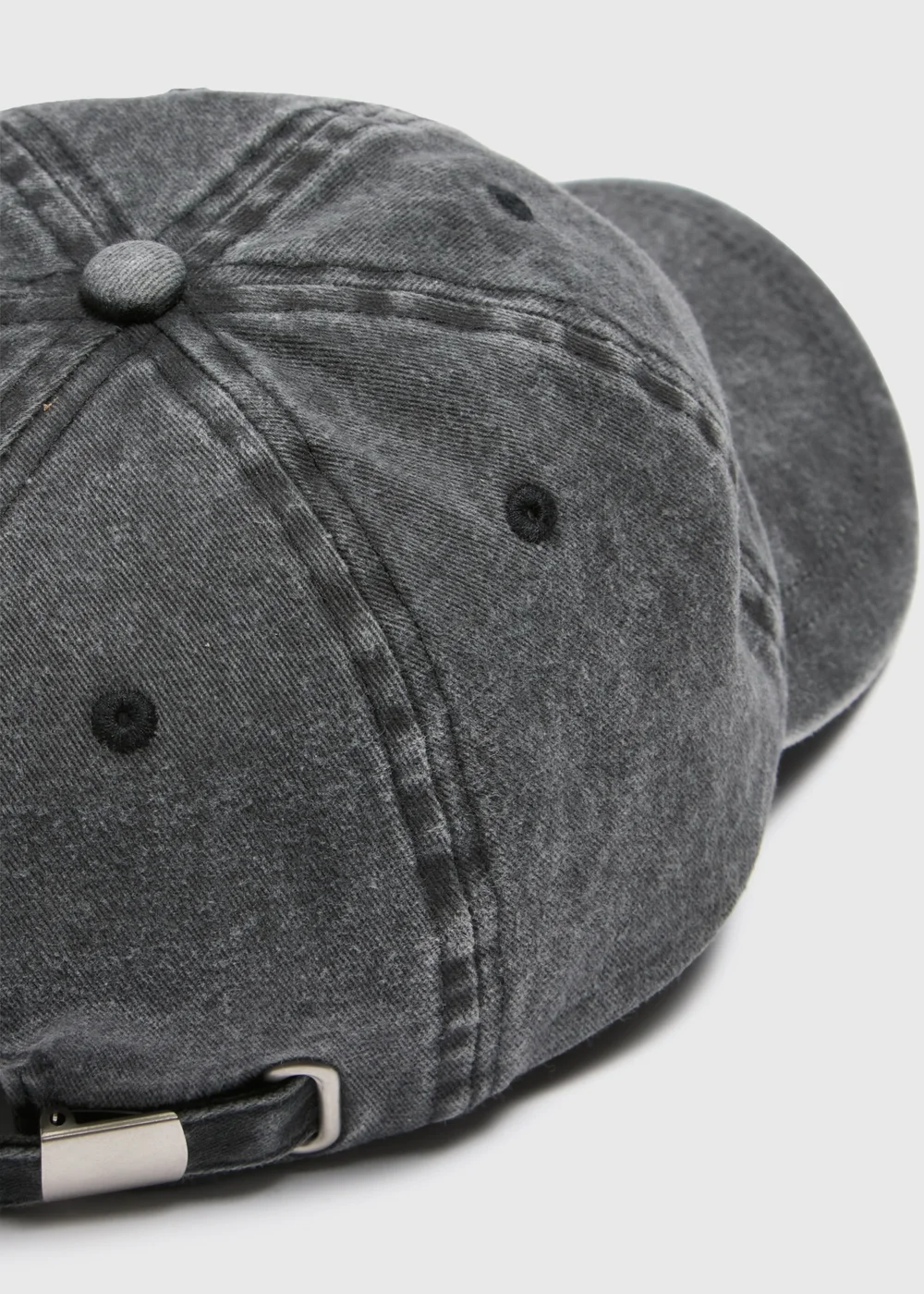 Charcoal Denim Cap - One Size Image 2