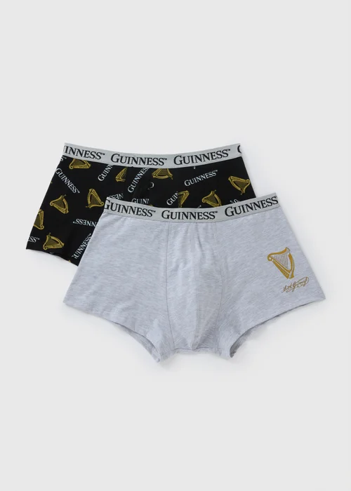 2 Pack Grey Guinness Boxers - XS Image 1