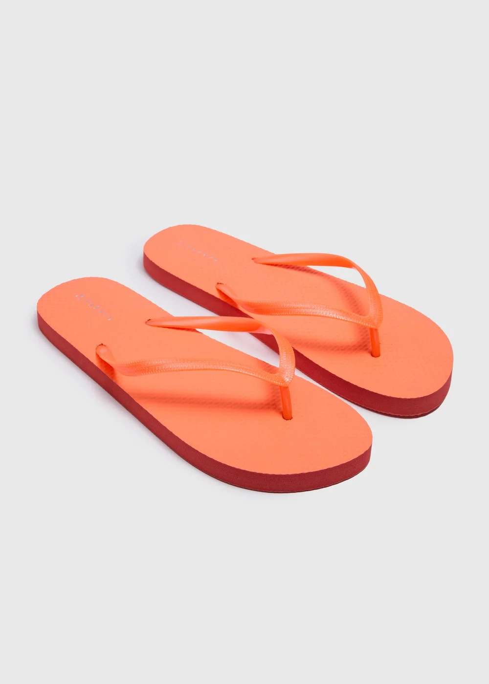 Peach Flip Flops - Small Image 1