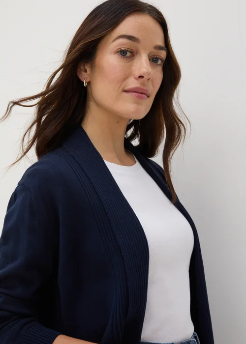 Navy Longline Cardigan - 8 Image 2