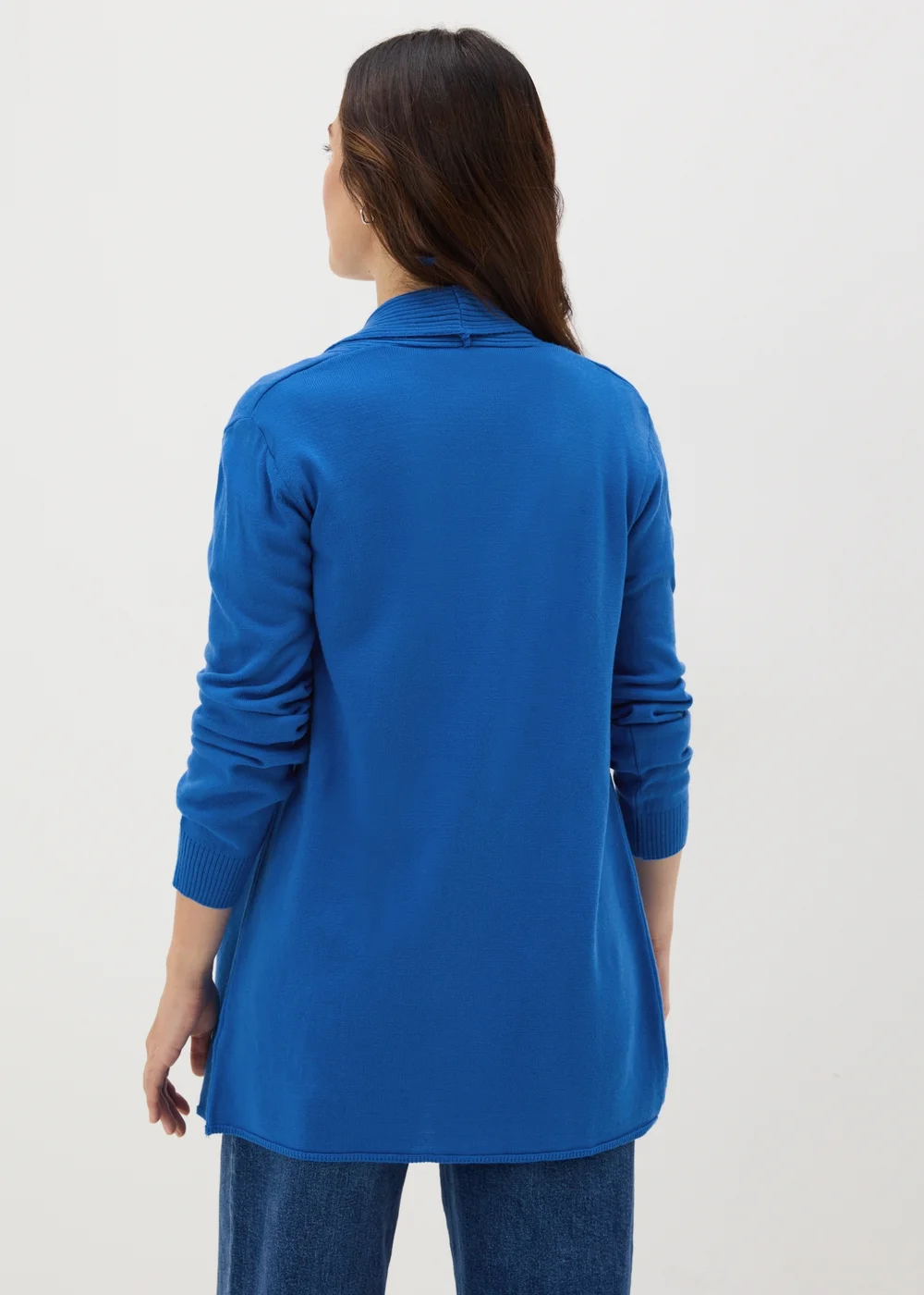 Blue Longline Cardigan - 8 Image 3