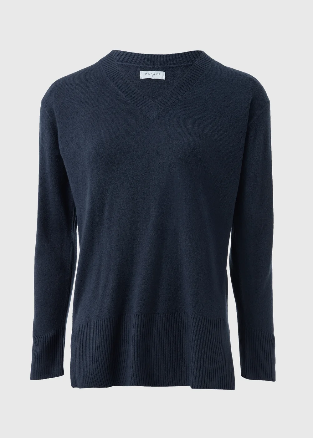 Navy Super Soft V-Neck Jumper - 8 Image 3
