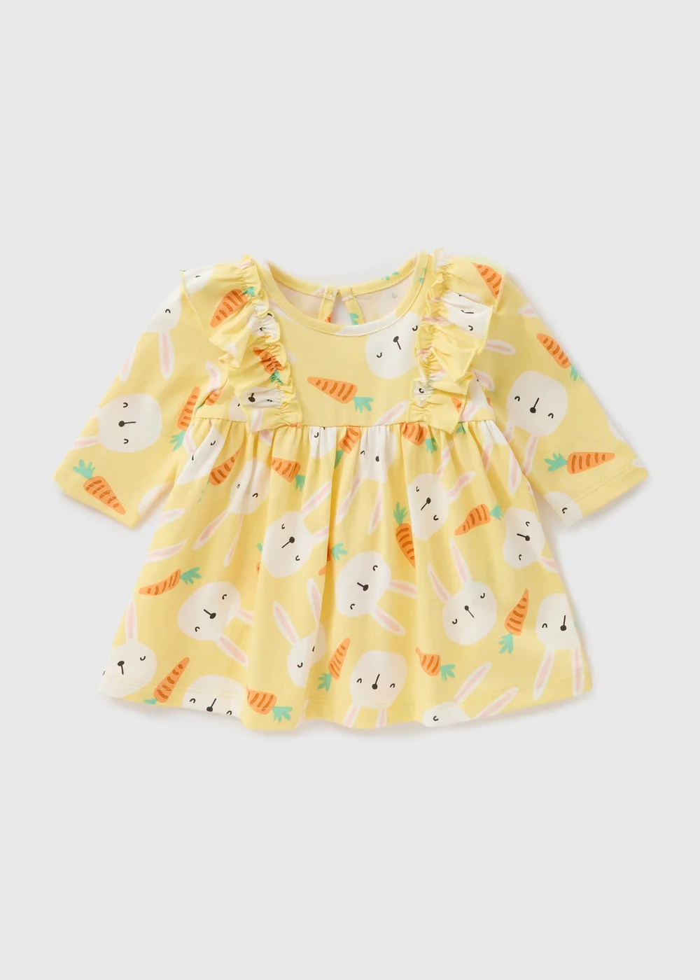 Baby Yellow Bunny Easter Dress (Newborn-23mths) - 0-3 months Image 1