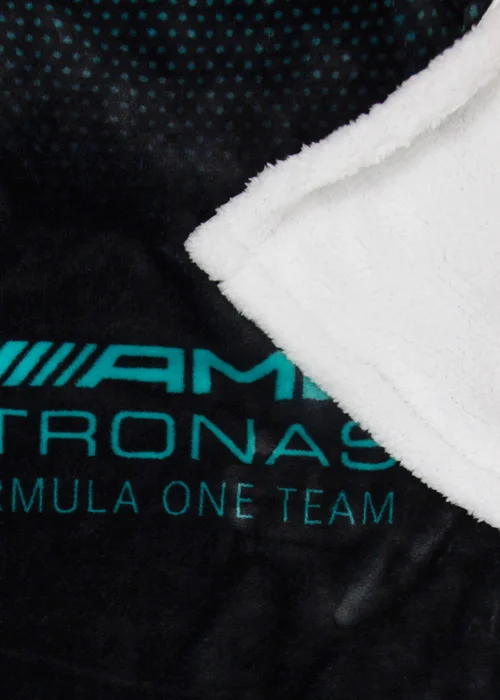 Mercedes Shadow Car Faux-Shearling Backed Fleece Formula 1 Blanket (100x150cm) - 100 x 150 Image 4
