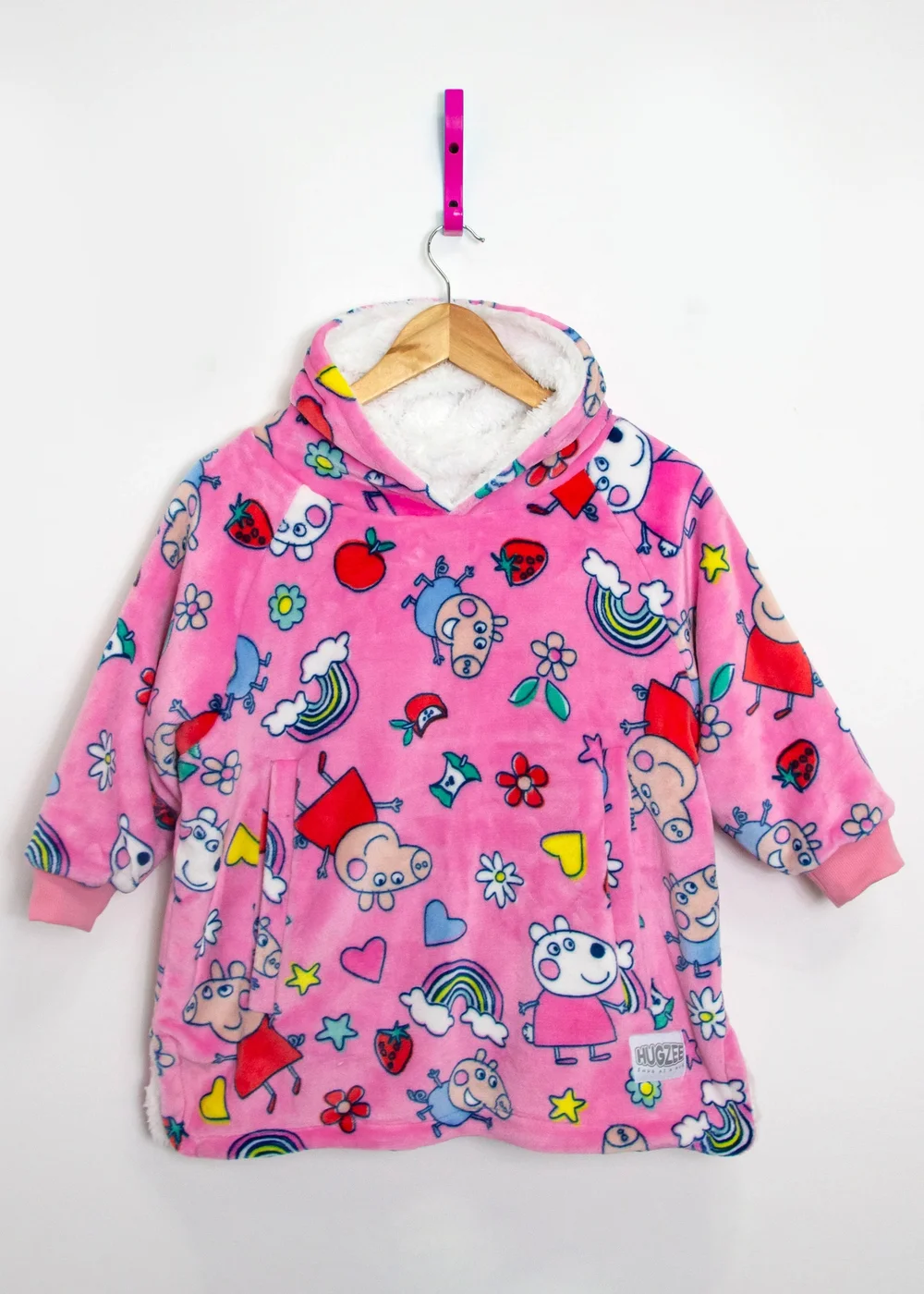 Peppa Pig Sunny Days Wearable Hooded Snuggle Fleece - Small Image 1