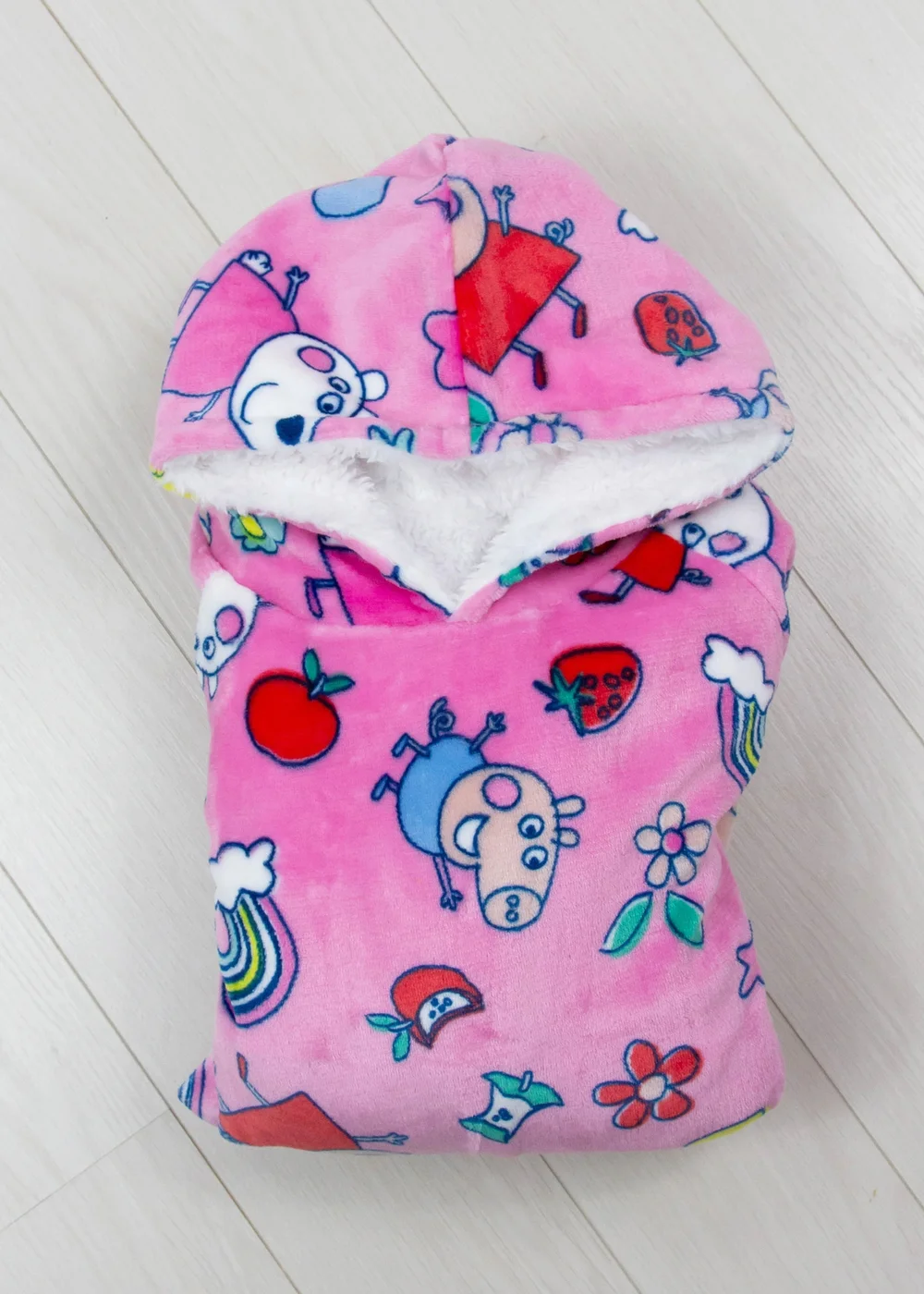 Peppa Pig Sunny Days Wearable Hooded Snuggle Fleece - Small Image 4
