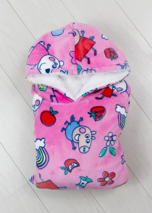 Peppa Pig Sunny Days Wearable Hooded Snuggle Fleece - Small Image 4