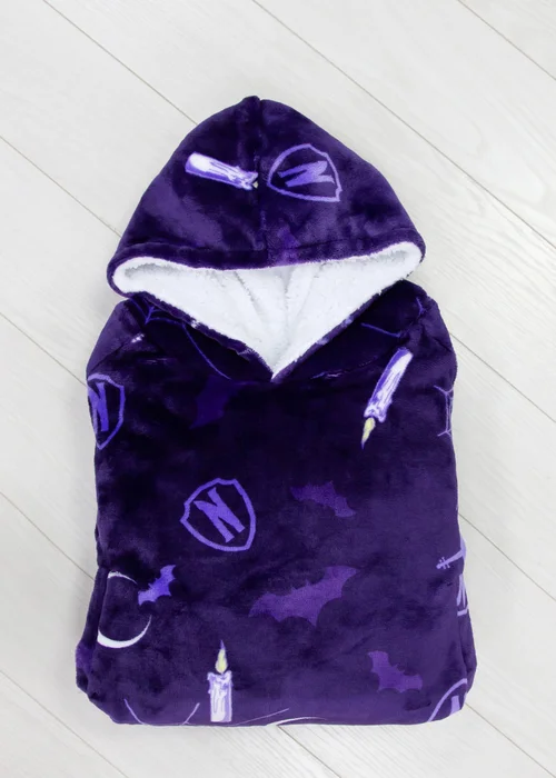 Wednesday Wearable Hooded Snuggle Fleece - Medium Image 4