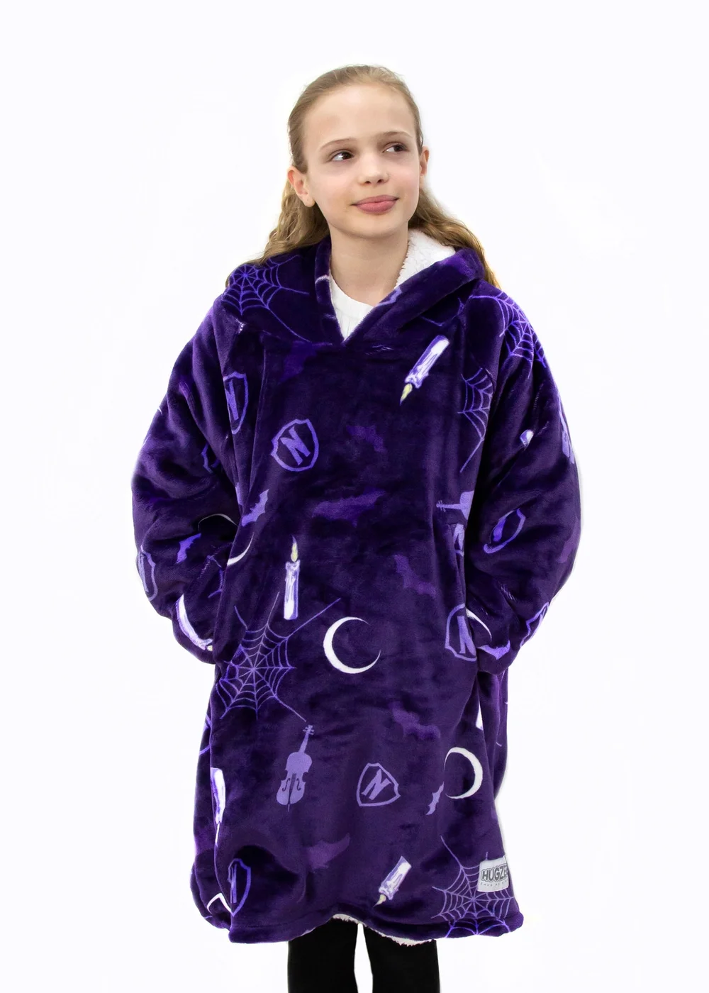 Wednesday Wearable Hooded Snuggle Fleece - Medium Image 1