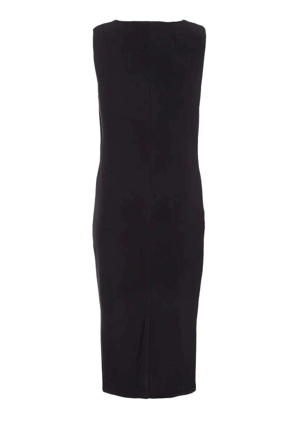 Quiz Black Buckle Detail Midi Dress - 6 Image 5