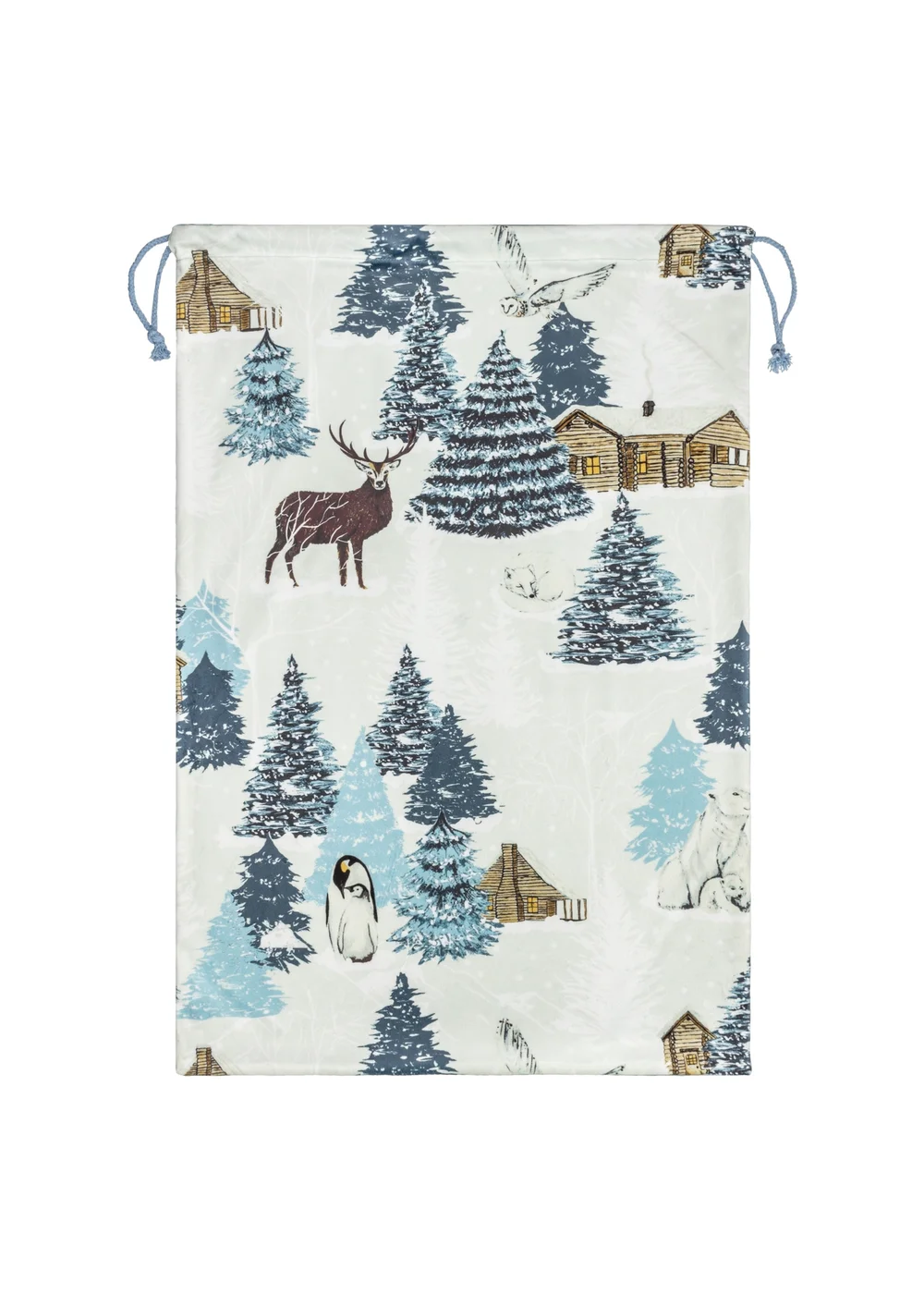 furn. Arcticus Velvet Christmas Christmas Sack - One Size Image 1