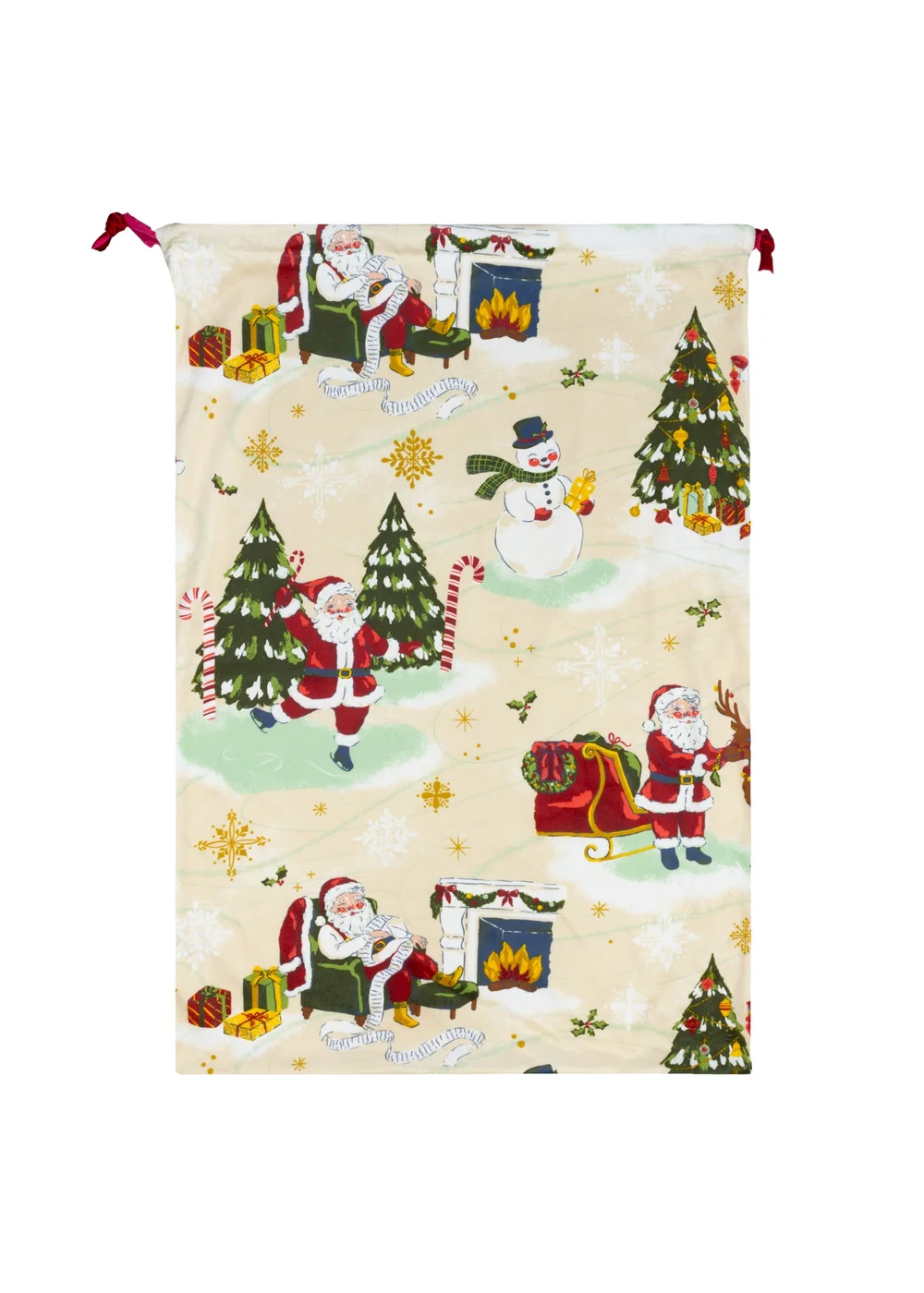furn. Jolly Santa Christmas Sack - One Size Image 1