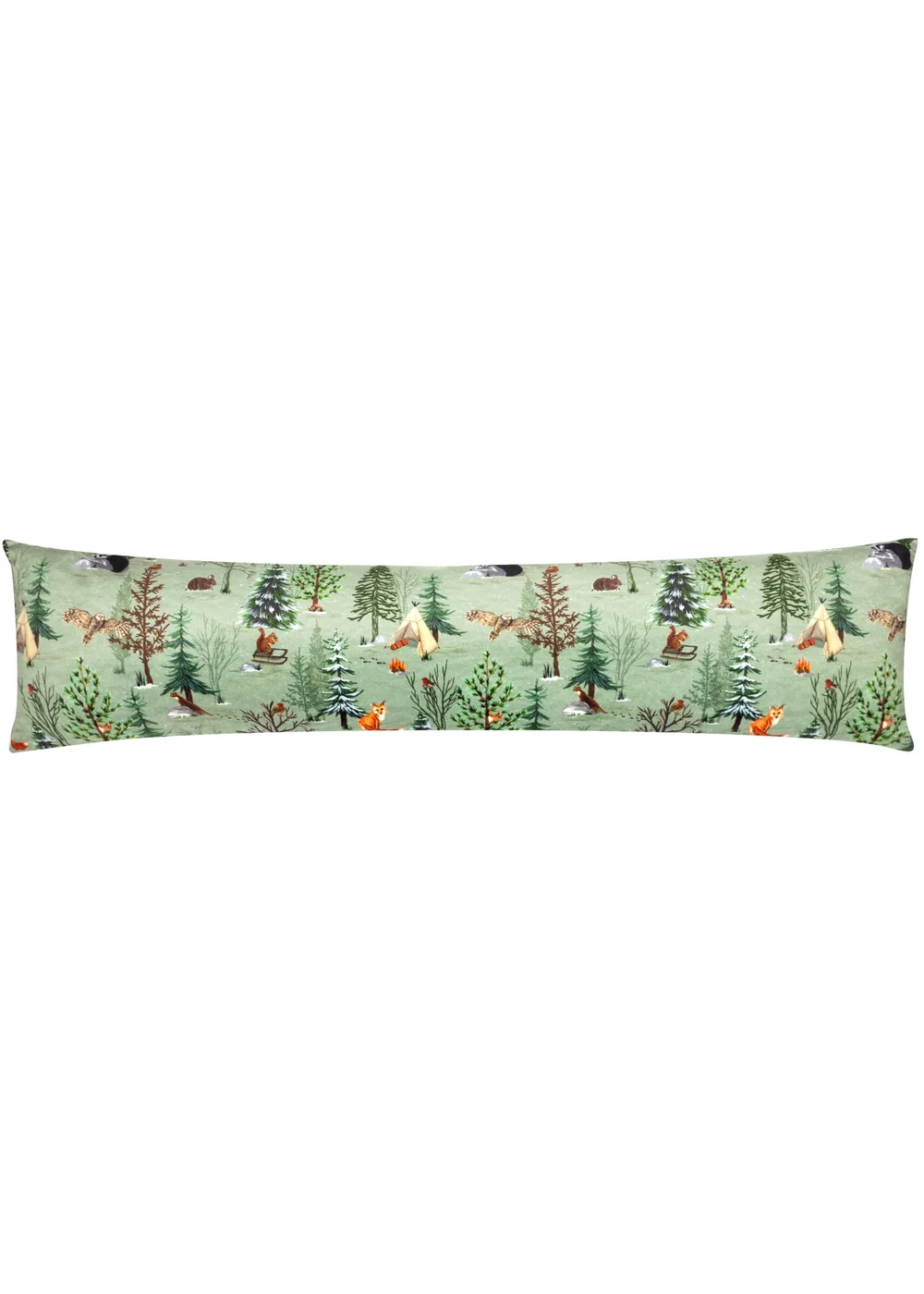 furn. Lodge Wood Velvet Draught Excluder - One Size Image 1