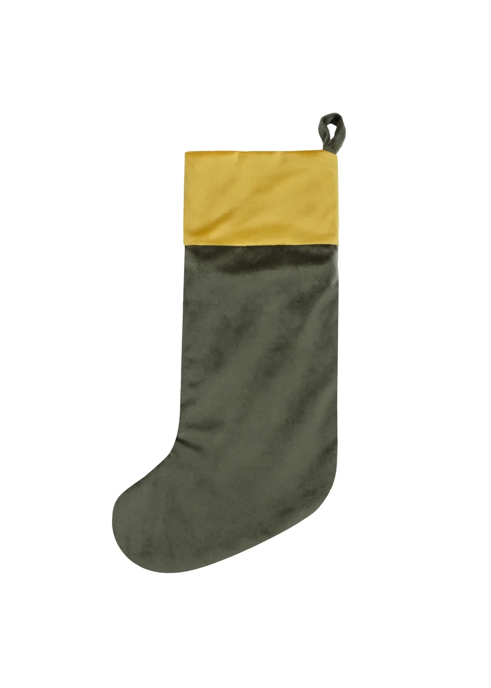 furn. Showtime Velvet Christmas Stocking - One Size Image 2