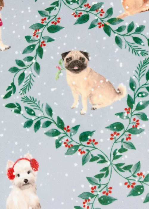 Evans Lichfield Winter Dog Friends Filled Cushion (45cm x 45cm) - One Size Image 4