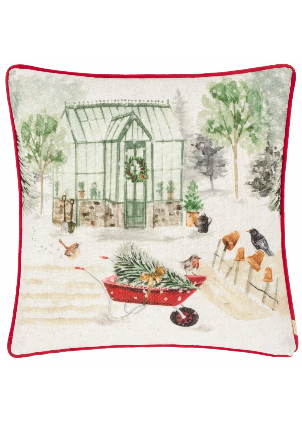 Evans Lichfield Winter Garden Filled Cushion (45cm x 45cm) - One Size Image 1