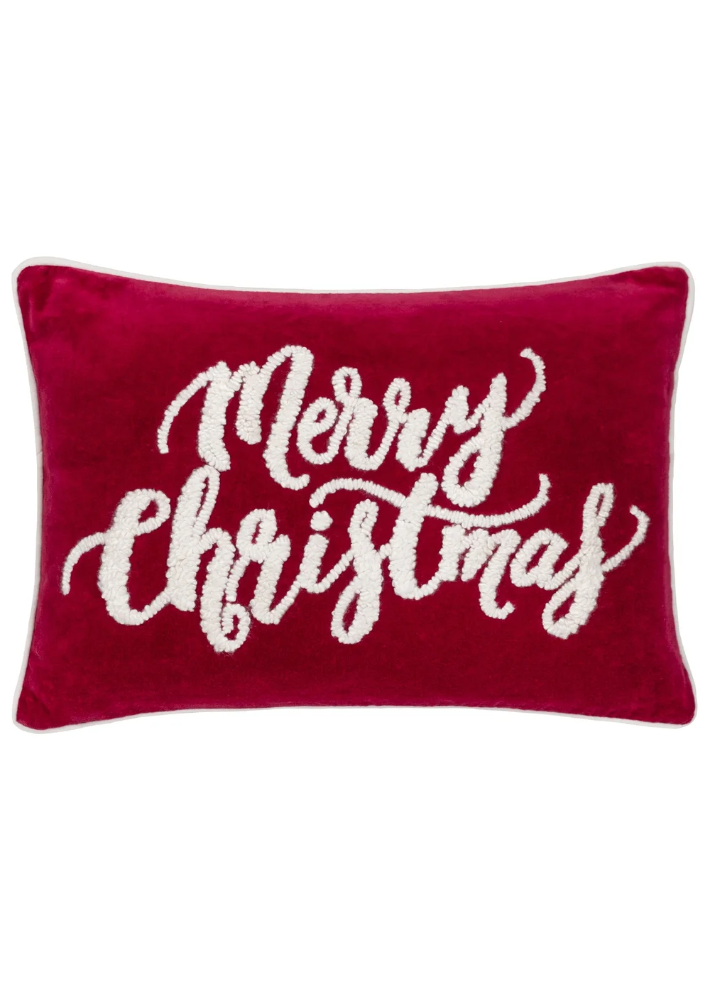 Paoletti Winter Merry Christmas Filled Cushion (35cm x 50cm) - One Size Image 1