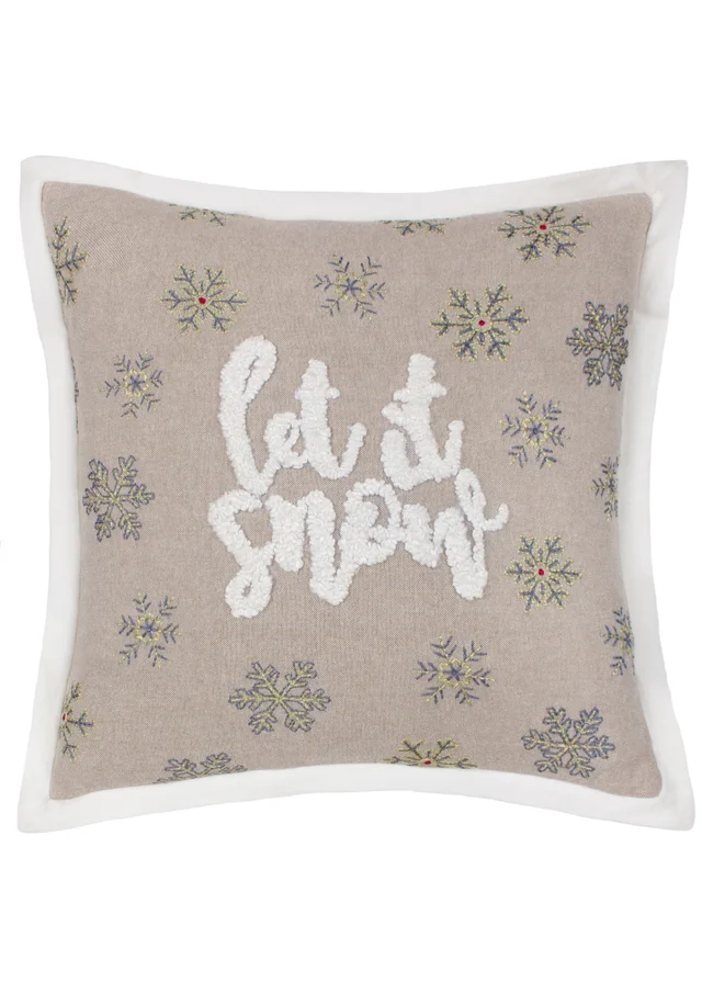 Paoletti Winter Let It Snow Filled Cushion (45cm x 45cm)
